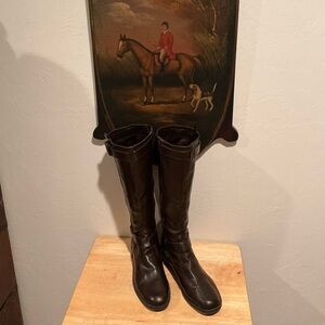 NWOT - Size 10 Aerosoles - Chocolate Brown Leather Boots